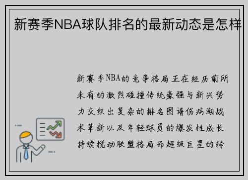 新赛季NBA球队排名的最新动态是怎样
